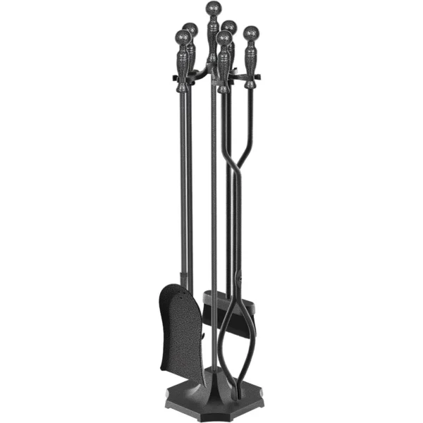 Black Iron Fireplace Poker – Sturdy and Stylish Tool for Your Fireplace